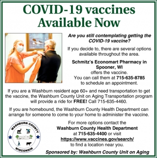 COVID-19 Vaccines Available Now