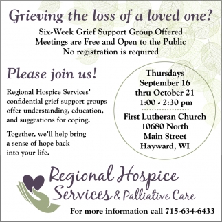 Six-Week Grief Support Group