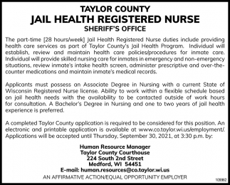Jail Health Registered Nurse