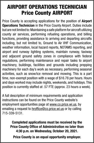 Airport Operations Technician