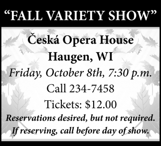 Fall Variety Show