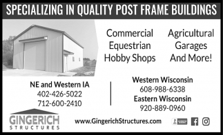 Specializing In Quality Post Frame Buildings