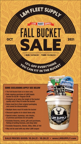 Fall Bucket Sale