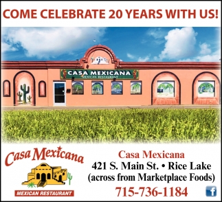 Come Celebrate 20 Years With Us!