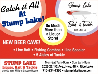 Catch It All At Stump Lake!