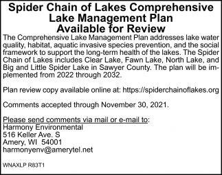 Lake Management Plan