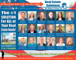 The #1 Solution For All Of Your Real Estate Needs!