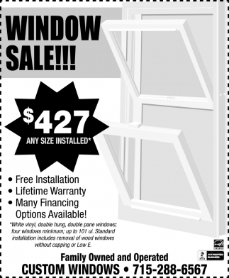 Window Sale!!!