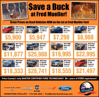 Save a Buck at Fred Mueller!
