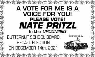 Please Vote Nate Pritzl