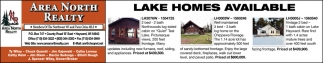 Lake Homes Available