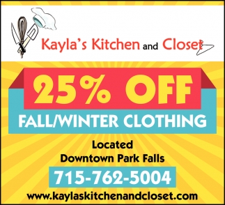 25% OFF Fall/Winter Clothing