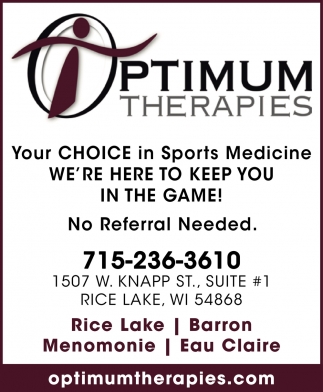 Your Choice In Sports Medicine We're Here to Keep You In The Game!