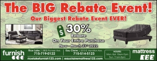 The Big Rebate Sale!