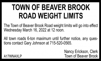 Road Weight Limits