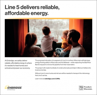 Line 5 Delivers Reliable, Affordable Energy
