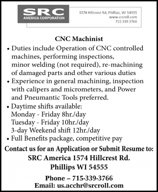 CNC Machinist 