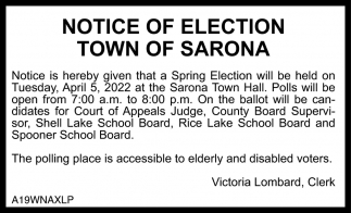 Notice Of Election
