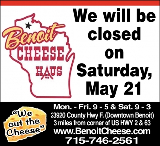 We Will Be Closed On Saturday