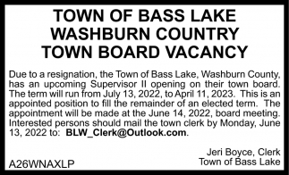 Town Board Vacancy