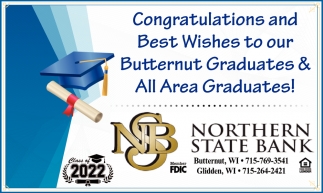Best Wishes to Our Butternut Graduates