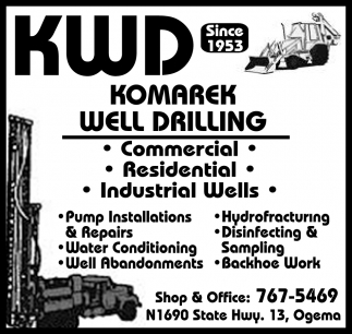 Commercial, Residential, Industrial Wells