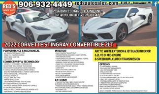 2022 Corvette Stingray Convertible 2LT 