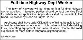 Highway Dept Worker