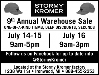 9th Annual Warehouse Sale