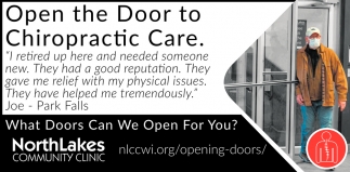 Open The Door To Chriropractic Care