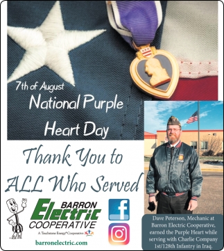 7th of August National Purple Heart Day