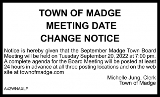 Meeting Date Change Notice
