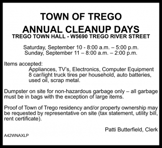 Annual Cleanup Days