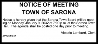 Notice of Meeting