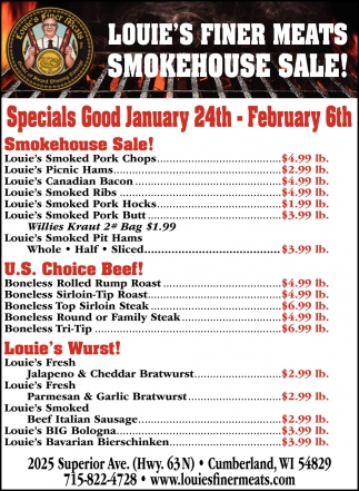 Smokehouse Sale!