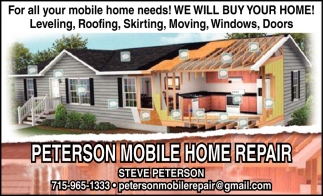 For All Your Mobile Home Needs!