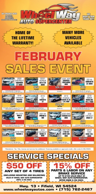 February Sales Event