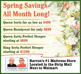 Spring Savings All Month Long!