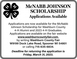 McNabb Johnson Scholarship