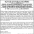 Notice of Public Hearing