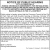 Notice of Public Hearing