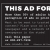 This Ad Is for Sale!