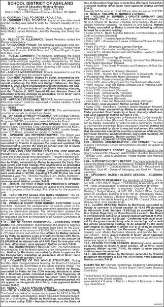 School District of Ashland