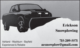 Erickson Snowplowing
