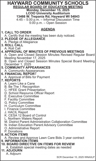 Hayward Community School District