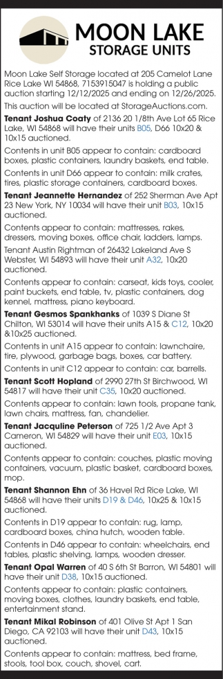 Moon Lake Storage Units
