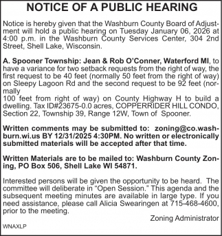 Alicia Swearingen - Washburn County Clerk