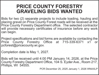 Price County Forestry and Parks Department