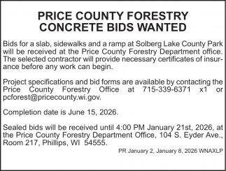 Price County Forestry and Parks Department