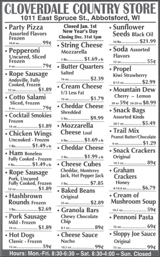 Cloverdale Country Store